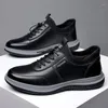 Casual Shoes Mane Business Leather Selling Men's Sneakers Brand Bekväma slip-on loafers för män 2024 Tenis Masculino