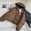 Designer Down Jacket broderad logotyphylsa avtagbar modepremie Autumn och vinterkvinnors dubbelkläderväst