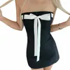 Casual Dresses Backless Spicy Girl Bra Wrap Hip Dress Open Back Sexy Tube Top Package