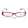 Sunglasses Ultra Light Resin Reading Glasses Magnifying Vision Care Square Eyeglasses Eye Protection Flower Optical Spectacle Eyeglass