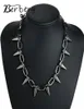 Klinknagels cbb materiaal chokers punk goth handgemaakte choker ketting zilveren spike klinknagel ketting emo rock gothic chocker3964858