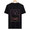 Designer Psyco Bunny Rabbit Men Cash Shirt Shirts Business T Fashion Tees Summer Slim Skull Cotton Short Short Short Psychological TNU4