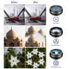 Telescopes APEXEL 10 in 1 Phone camera Lens Kit Fisheye Wide Angle macro Lens CPL Filter Kaleidoscope and 2X telescope Lens for smartphones