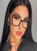 Sunglasses Vintage Glasses Frames for Women Latest Trends Fashion Square Transparent Optical Lenses Anti Blue Light Clear Eyeglass9582482