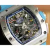 Watch Rm11-02 Rm1103 40X50x16mm Designer Size Luxe Stainless Mechanics Watches 2024 With Superclone Ceramic Montres Men's Chronograph Skeleto Watch ZY 650