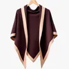 Scarves Delicate Comfort Knit Large Triangular Scarf Shawl Women Spring Winter Neckerchief Cape Versatile Wraps Mantle Fashion Elegant