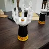 Candlers Halloween Candlestick Witch Hands Piedlestal Snack Bowl Bowl Resin Ornement Ornement de bureau exquis Decorative Home Decorative