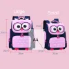 Sacs anime hibou sacs sacs pour filles garçons enfants dessin animé sac à dos orthopédique hibou schoolbags enfants mochila infantil rose bleu