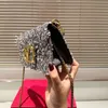24SS Femme's Luxury Designer New Sequin Handbag Handbag Femme's Luxury Handbag Dinner Sac Sac à bandoulière