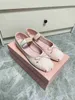 Miui Ballet Flat Dress Shoe Woman Man Bow Silk Dance Shoe Luxury Designer Shoe Sexy Trainer Yoga Casual Canvas Ballerina Walk Shoes Loafer Lady Gift