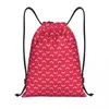 Shopping Bags Custom Posie Pattern Geranium Drawstring Bag Men Women Lightweight Orla Kiely Sports Gym Storage Backpack