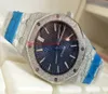 Lyxiga armbandsur Oak Offshore 15410BCGG1224BC01 15410 41mm Sapphire Glass Grind Arenaous Automatic Mechanical Mens Watch W2770883