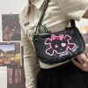 Väskor haex gotiska y2k kvinnors väska 2022 trend harajuku e flicka axel väska mode punk gata skalle lapptäcke bolso mujer shoppare