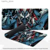 Mouse Pads Handgelenk ruhen Japan Art Dragon Mousepad Company Black Deskmat PC Gamer Teppich Maus -Pad Anti -Schlupfkantspielmatte Custom Accessoires Y240419