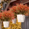 Fleurs décoratives 1 / 5pcs Automne artificiel Faux bouquet Eucalyptus Bundles Simulated Wedud Wedding Party Home Garden Decorations