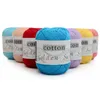 100 coton fil pour les fils à tricoter à la main et crochet 8 plis pirets couvertures de pull 50g 200m aiguille douce y240411