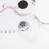 Anillos de clúster Diseño de marca Auténtico -925 STERLING Silver-Silver-Jewelry para mujeres Joyas de cristal de lujo CZ Ring Lovers Gifts