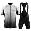 Radsporttrikot Set 2024 Sommer Ropa Ciclismo Herren Fahrradkleidung Gradient Color Mountain Bike Sportswear Anzug 240410