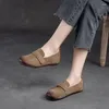 Buty swobodne Koznoy 1 cm kobiety Mokasyny naturalne krowy oryginalne skórzane mieszkania letnie etniczne płytkie wygodne moda lofers samice vintage