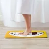 Mattor Tandigt leende - Gul bakgrund Soft House Family Anti -Slip Mat Mattmatta 19 Munntänder