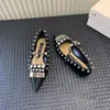 2024 Designer Sandals Slide Luxury Womens Summer Lady Sandal Party Fare Flat Slifor Spacchi Sandali Fashi