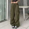 Spodnie damskie ładunki streetwearu koreańskie harajuku spadochronowe tracy mężczyzn Tech Technpants szerokie nogi joggery ubrania spodnie