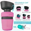 Storage Bottles 520ml Collapsible Dog Water Bottle Pet Feeding Bowl Outdoor Travel Drinking Lightweight