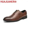 Casual Shoes Men's Derby Formal Men Dress Male Pu Leather Classic Brogue Fashion Oxfords For Wedding Office Business