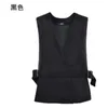Suisses pour femmes coréen Slim printemps 40% Suit en laine Femmes Elegant Striped Belted Shepevelwear Extérieur Femme Blazer Femme Waistcoat Gilet S-5XL
