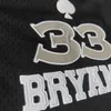 Trillest Black Lower Merion High School Basketball Shorts gestickt 33 Bryant Streetstyle Training Hosen 240416