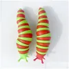 Decompression Toy Fidget Toys Slug Articated Flexible 3D Slugs Favor All Ages Relief Anti-Anxiety Sensory For Children Aldt W2 Drop De Ots1L