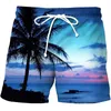 Herr shorts sommar nya strand shorts män casual tropics board shorts 3d tryckt baddräkt homme 2023 ropa mode semester surf badstammar 240419 240419