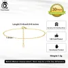 Orsa Jewels Simple 14k Gold Fish Lips Chain Anklet 925 Sterling Silver Summer Sexy Sexy Leg Foot Bracelet for Women Jewelry Gift SA33 240419