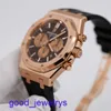 Hot AP Wrist Watch Epic Royal Oak Series 26331or Mens 18K Rose Gold Automatic mécanique Swiss Watch Luxury avec diamètre 41 mm