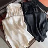 Pantaloni femminili acetato in raso largo gamba 2024 Summer Ice Silk Casual Sunlec Sunlen Floral Cinese Style National National