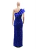 Casual Dresses Fall Clothes Sexy For Women 2024 Dress Maxi Party Club ärmlös Patchwork Sequin Blue Rose Red