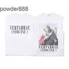 High Street New Tank Top Portrait Print Sports and Leisure Shoulder 2024 Mens Womens Sleeveless T-shirt