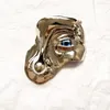 Brooches Vintage Design Alloy Plated Golden/silver Face Shaped Brooch For Women Fashion Jewlery Evening Dress Accessory