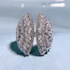 Rings fanshaped lab diamanten vingerring wit goud gevulde feest trouwringen voor vrouwen bruids belofte engagement sieraden cadeau