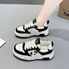 Autunno Internet Celebrity Panda Scarpe femminili versatili torta spugna di spugna spessa Sole piccole scarpe bianche Scarpe per studenti Scarpe sportive casual