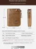 Wallets Rfid Men's Wallet Anti Theft Card Holder Pu Leather Small Short Wallets Zipper Coin Purse Money Bag Pocket Carteras High Quality