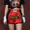 Heren shorts muay thai shorts losse boksbroek sanda kickboksen training match mma man vrouw vechten grijp sportkleding aangepaste groothandel t240419