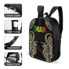 Bags Polynesian Design Duplex Print Tribal Printing Custom Pattern Schoolbag Student Book Backpack School Bag Travel Computer Package