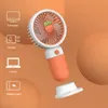 حامل الهاتف المحمول صغير مروحة محمولة USB شحن Mini Fruit Office Office Student Fan Electric Fan Manufaction 240415