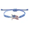 Charm Armband American Independence Day Armband Personlig mode MTI Layered USA Flag Five Pointed Star Pendant Drop Delivery OTPVP