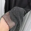 Vêtements ethniques musulmans hors Abaya Kaftans Femmes Jilbabs Smocking Sleeve avec Robe Saudi de prière en strass