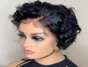 Short Lace Front Wigs Pixie Cut Wig Brazilian Remy Hair 150 Glueless Lace Front Human Hair Wigs Pre Plucked Full Lace Hair Wig8408591