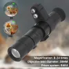 Teleskop Night Vision Scope Optical Aiming Crosshair HD Monokulärt teleskop med infraröd belysning för utomhusdag/nattjakt