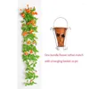 Dekorativa blommor Hög simulering Konstgjord siden Rose Flower Vine Hanging Vines Wall For Home Wedding Party Decoration Basket