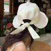 Berets dames zomer zachte katoenen emmer hoed opvouwbare verstelbare outdoor UV Protection Bow Fisherman Cap Beach Panama hoeden